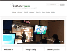 Tablet Screenshot of catholicforuminc.org